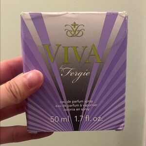 Viva by Fergie Purple and Silver Perfume Box (partially used)